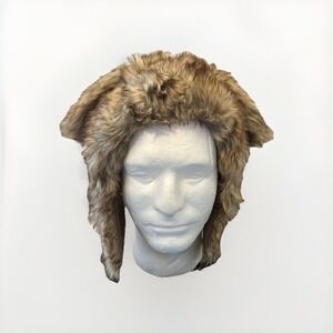 Eskimo Kids Quality Faux‎ Fur Hat brown rabbit Youth New!!!